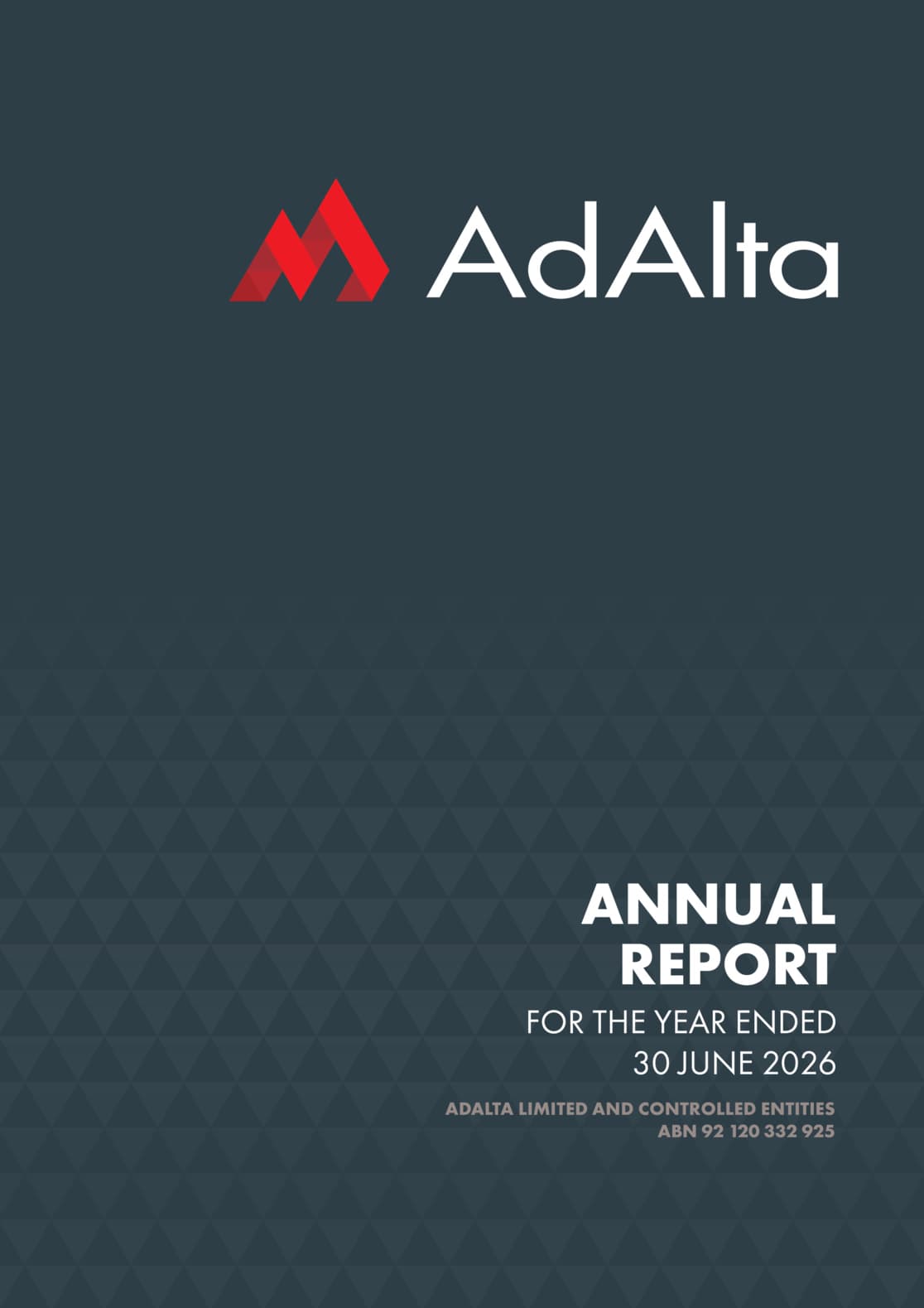 Annual Report to shareholders